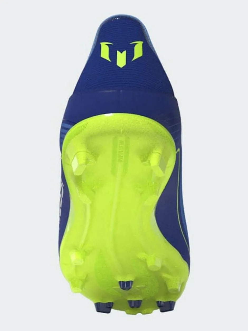 adidas Blue/Yellow Kids F50 Messi League Firm/Multi Ground Boots Discount