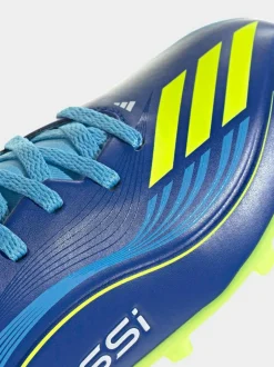 adidas Blue/Yellow Kids F50 Messi League Firm/Multi Ground Boots Discount