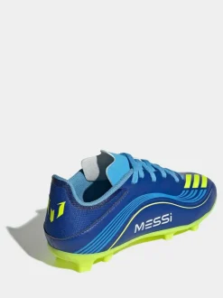 adidas Blue/Yellow Kids F50 Messi League Firm/Multi Ground Boots Discount