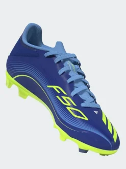 adidas Blue/Yellow Kids F50 Messi League Firm/Multi Ground Boots Discount
