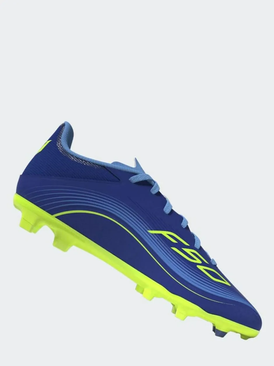 adidas Blue/Yellow Kids F50 Messi League Firm/Multi Ground Boots Discount