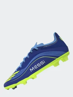 adidas Blue/Yellow Kids F50 Messi League Firm/Multi Ground Boots Discount