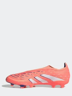 adidas Coral/White Adult Predator League Laceless Firm/Multi Ground Boots Clearance