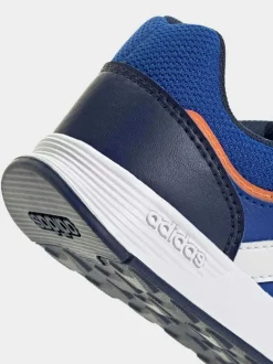 adidas Dark Blue Tensaur Switch Hook and Loop Kids Trainers Hot