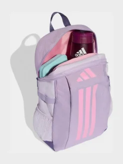 adidas Light Purple Kids 3 Stripe Backpack Sale