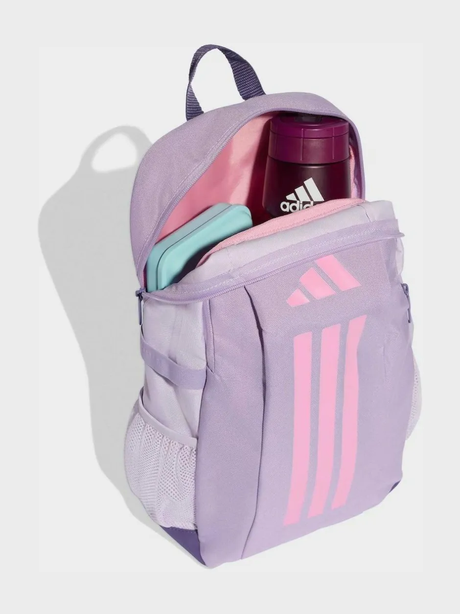 adidas Light Purple Kids 3 Stripe Backpack Sale