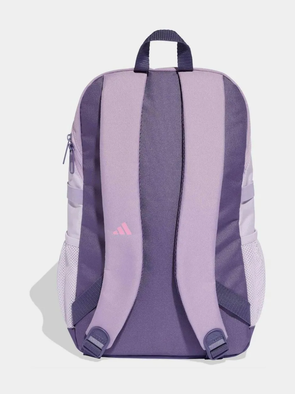 adidas Light Purple Kids 3 Stripe Backpack Sale
