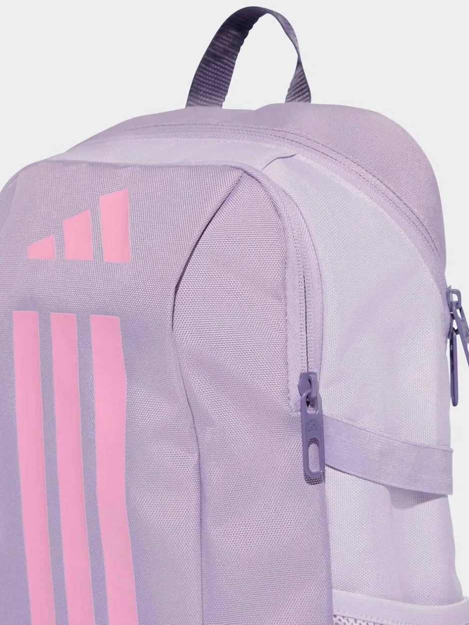 adidas Light Purple Kids 3 Stripe Backpack Sale