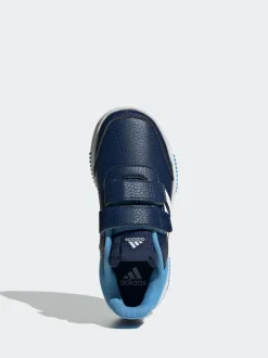 adidas Navy/Blue/White Hook and Loop Tensaur Kids Trainers New