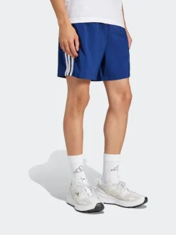 adidas Navy/White Essentials 3-Stripes Chelsea Shorts Hot