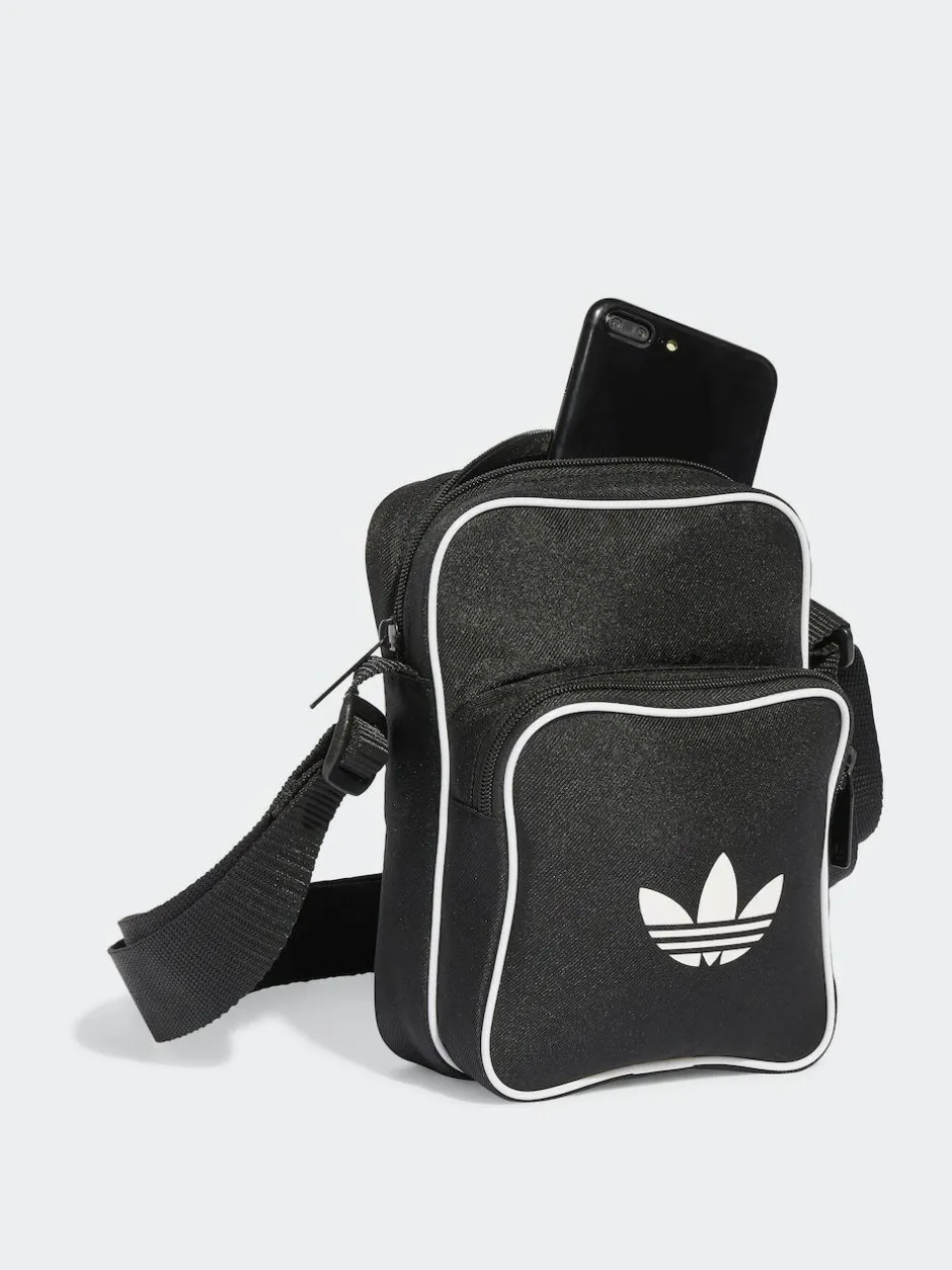 adidas originals Adicolour Cross-Body Bag Black New
