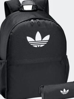 adidas originals Black Backpack With Pencil Case Clearance