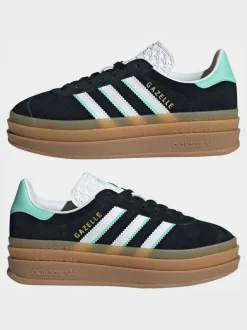 adidas originals Black Gazelle Bold Junior Trainers Outlet