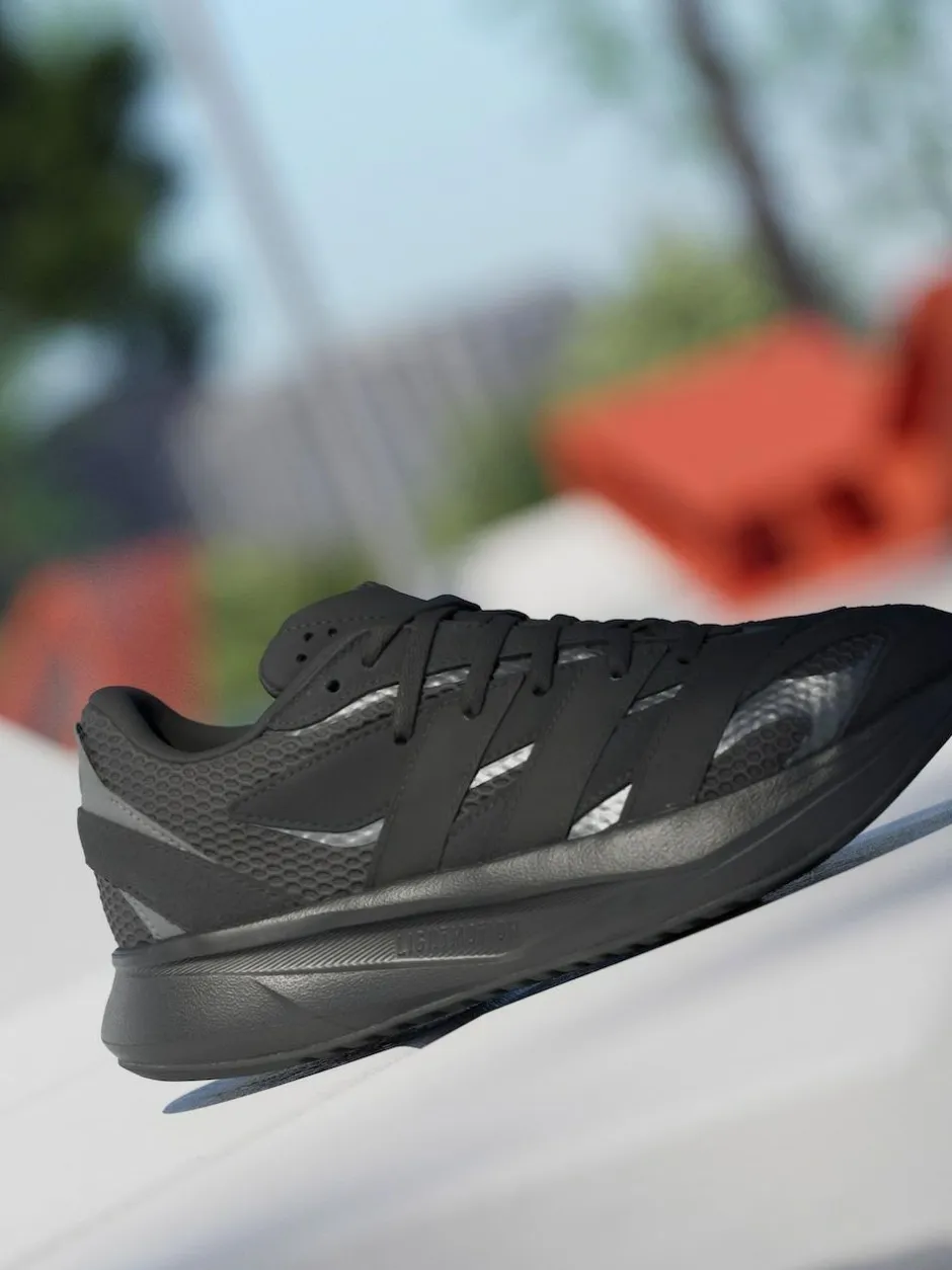 adidas Originals Lightblaze Lace Junior Trainers Black Discount