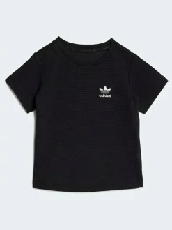 adidas originals Waffle T-Shirt and Shorts Set Black Online