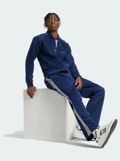 adidas originals Blue Adicolor Baggy Fit Firebird Track Joggers Sale