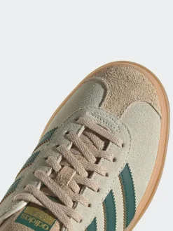 adidas originals Brown/Green Gazelle Bold W Trainers Hot