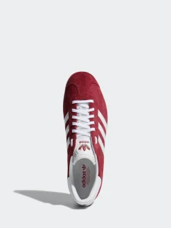 adidas originals Burgundy Red Gazelle Trainers