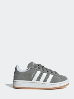 adidas originals Grey Light Campus 00s Elastic Lace Kids Trainers