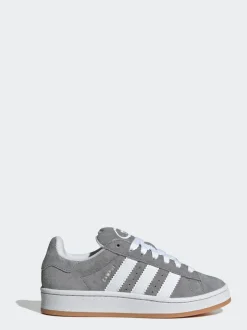 adidas originals Grey/White Campus 00s Lace Junior Trainers Clearance