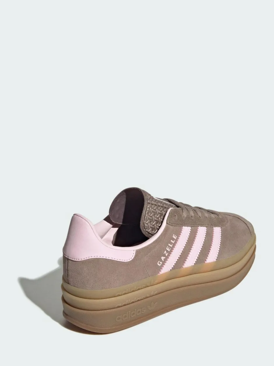 adidas originals Light Brown Gazelle Bold W Trainers New