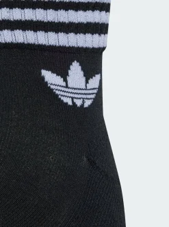 adidas originals Ankle 3-Stripes Crew Socks 3 Pairs White Chrome Hot