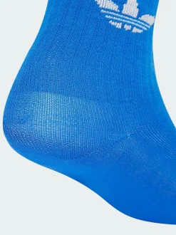 adidas originals 3 Pack Crew Socks White Ecru New