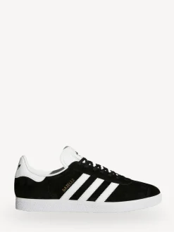 adidas originals White/Black Gazelle Trainers Sale