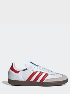 adidas originals Samba Trainers White/Red Online