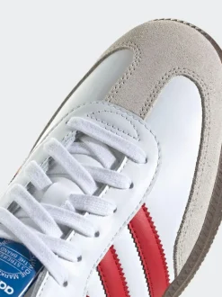 adidas originals Samba Trainers White/Red Online