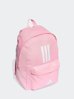 adidas Pink Classic 3 Bar Logo Backpack Clearance