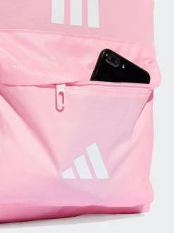 adidas Pink Classic 3 Bar Logo Backpack Clearance