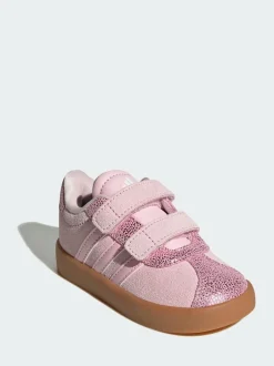 adidas VL Court 3.0 Hook and Loop Kids Trainers Pink Best
