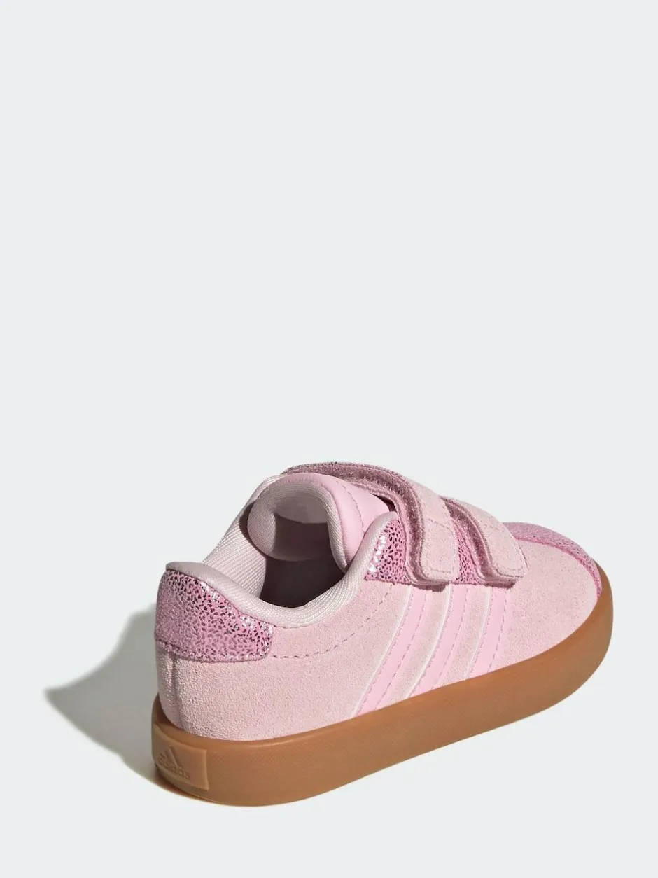 adidas VL Court 3.0 Hook and Loop Kids Trainers Pink Best