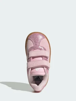 adidas VL Court 3.0 Hook and Loop Kids Trainers Pink Best