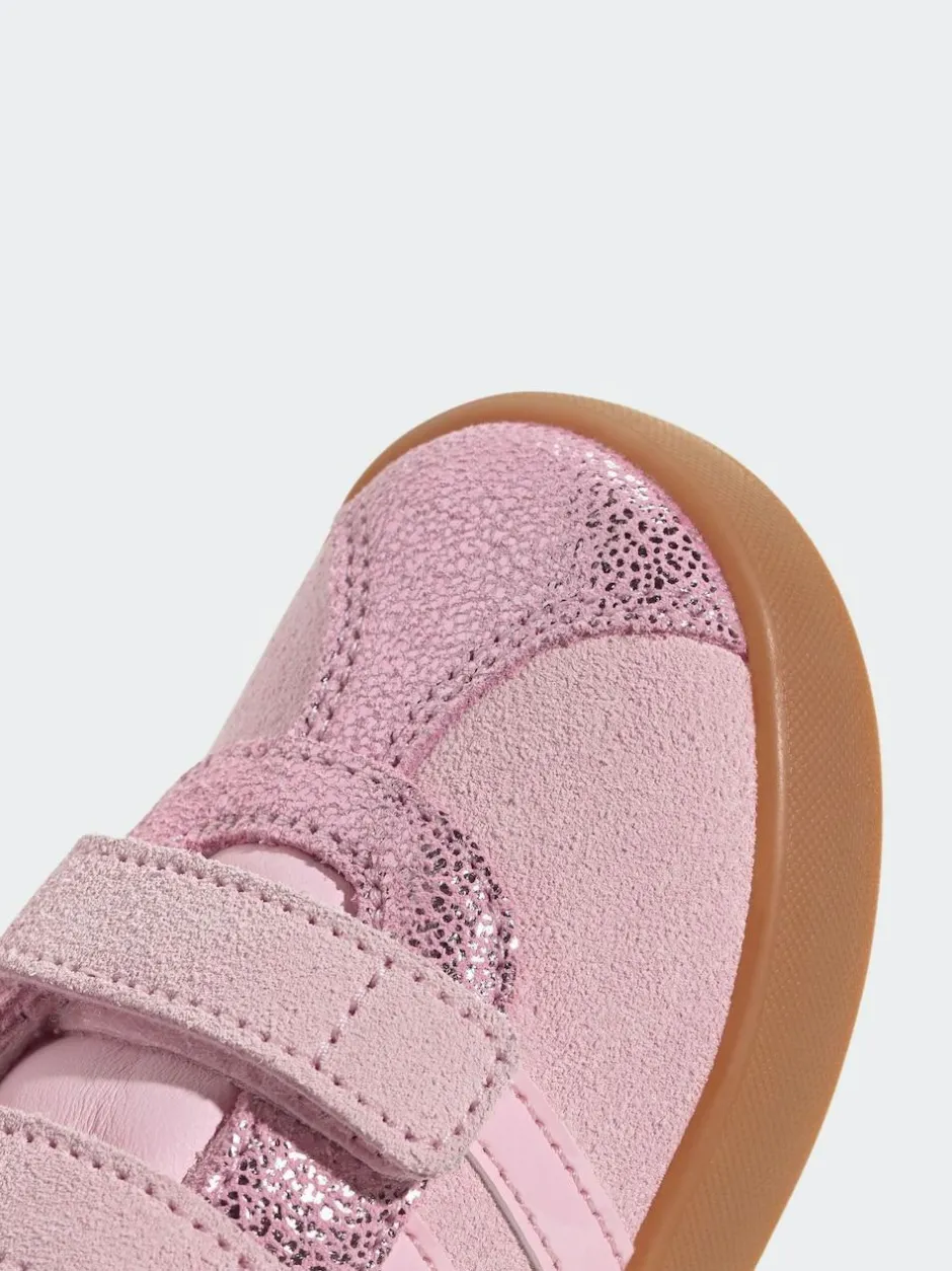 adidas VL Court 3.0 Hook and Loop Kids Trainers Pink Best