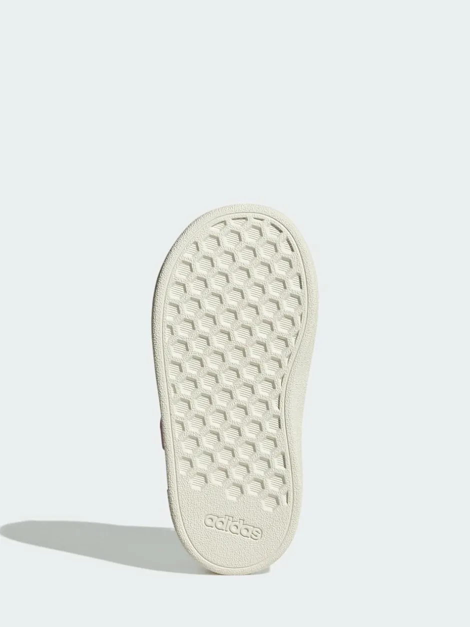 adidas Pink/White Grand Court 2.0 Elastic Lace Infant Trainers