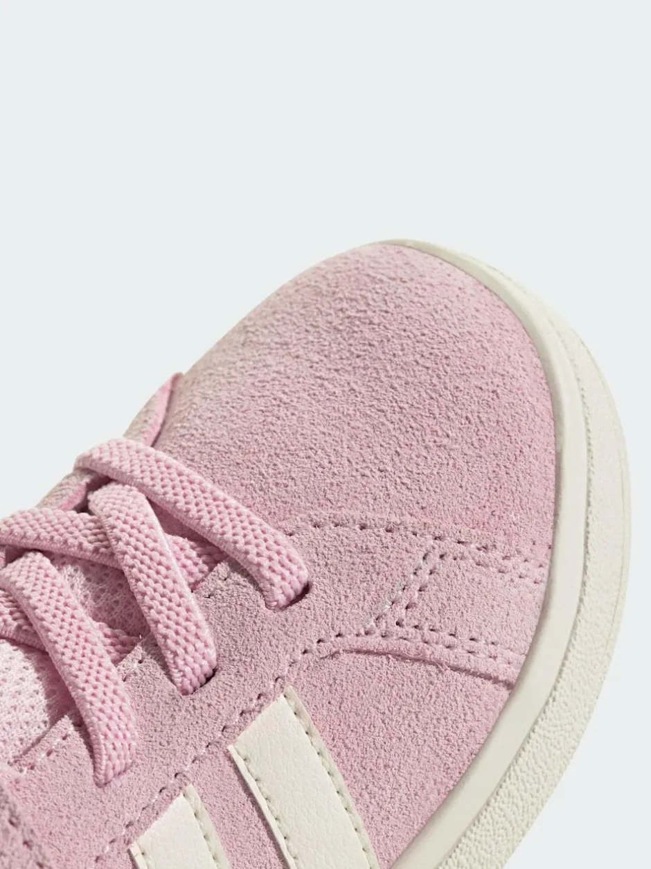 adidas Pink/White Grand Court 2.0 Elastic Lace Infant Trainers
