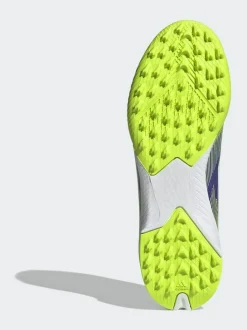 adidas Purple/Lime Kids F50 League Laceless Turf Boots Outlet