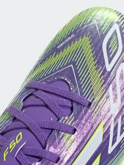 adidas Purple/White Adult F50 Club Firm/Multi Ground Boots Hot