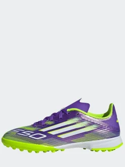 adidas Purple/White Kids F50 League Turf Boots Best
