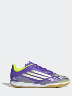 adidas Purple/White Kids F50 Club Indoor Boots Sale