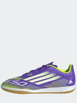 adidas Purple/White Kids F50 Club Indoor Boots Sale