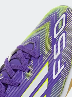 adidas Purple/White Kids F50 Club Indoor Boots Sale