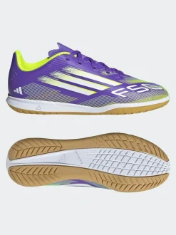 adidas Purple/White Kids F50 Club Indoor Boots Sale