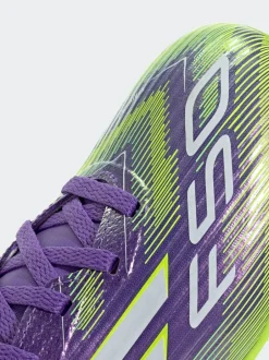 adidas Purple/White Kids F50 League Firm/Multi Ground Boots Sale