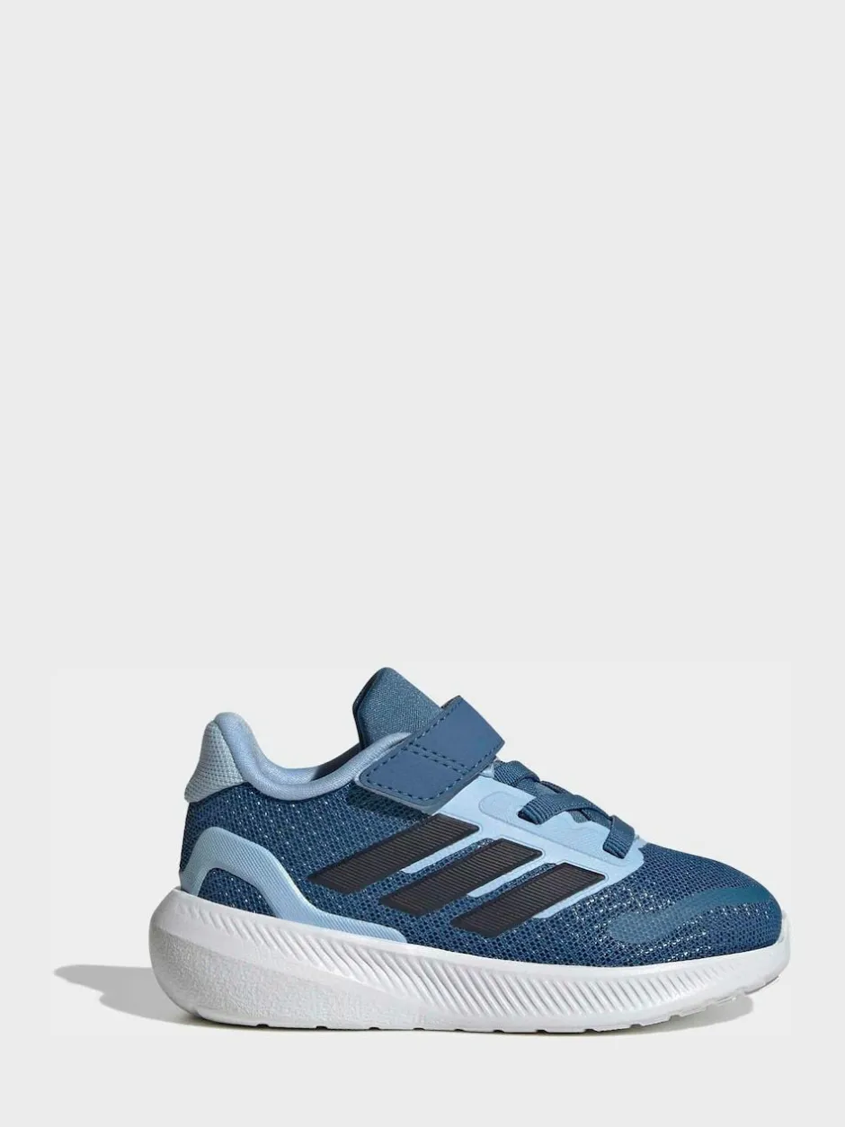 adidas Sky Blue Runfalcon 5 Hook and Loop Easy On Infant Trainers Best