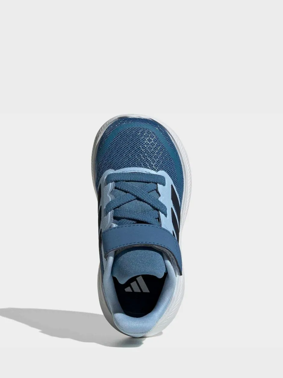 adidas Sky Blue Runfalcon 5 Hook and Loop Easy On Infant Trainers Best