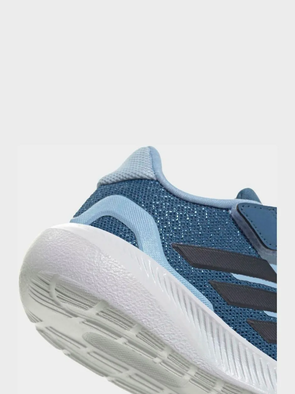 adidas Sky Blue Runfalcon 5 Hook and Loop Easy On Infant Trainers Best