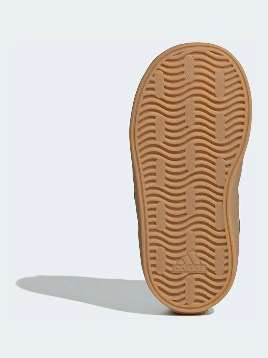 adidas Teal VL Court 3.0 Hook and Loop Infant Trainers Hot